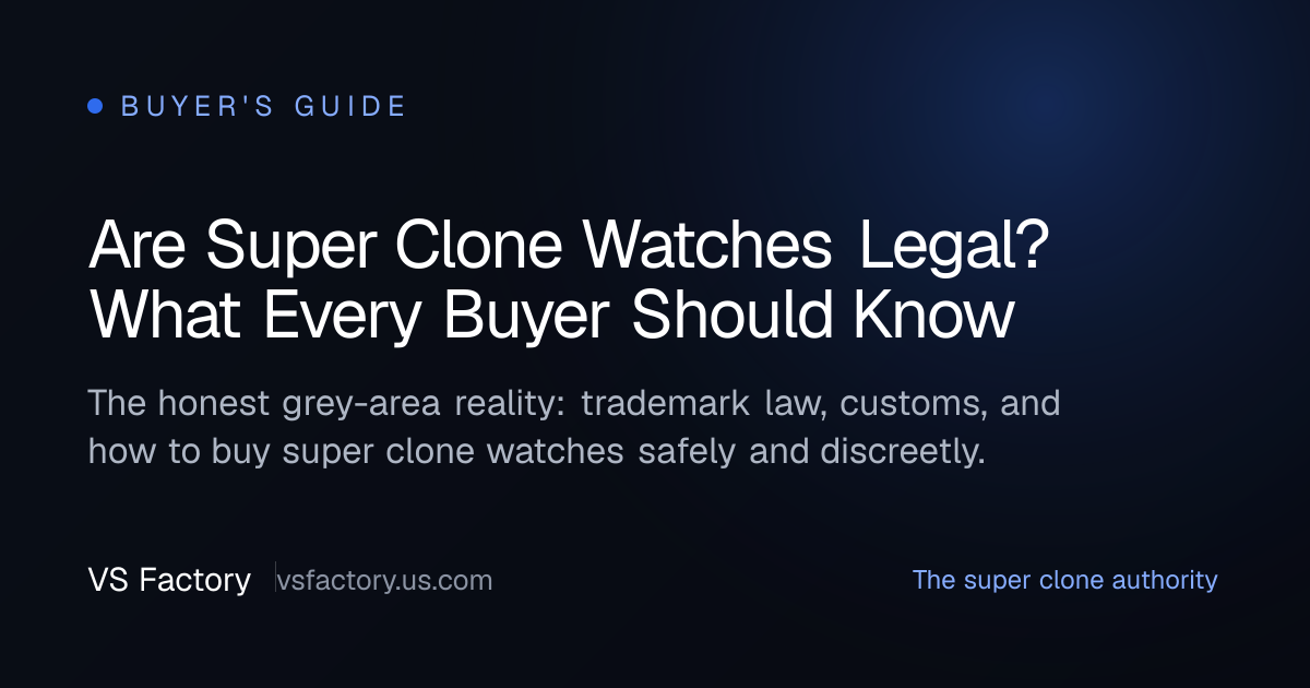 Are Super Clone Watches Legal? What Every Buyer Should Know