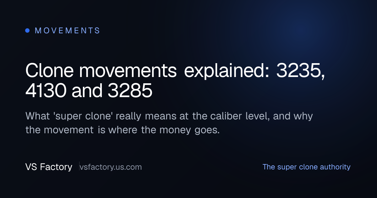 Clone movements explained: 3235, 4130 and 3285